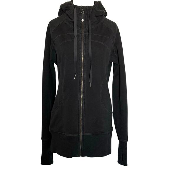 lululemon athletica Jackets & Blazers - Lululemon Women's 8 Scuba Hoodie Full Zip Long Sleeve Black
